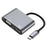 4-in-1 Type-C Docking Station Portable USB-C Hub Adapter Type-C Splitter to USB 3.0+HD+VGA+USB-C - 1