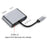 4-in-1 Type-C Docking Station Portable USB-C Hub Adapter Type-C Splitter to USB 3.0+HD+VGA+USB-C - 4