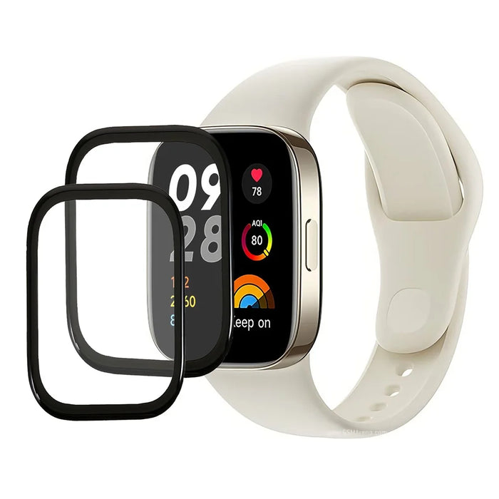 2Pcs  /  Pack Anti-Scratch Screen Protector for Xiaomi Redmi Watch 3, 3D Curved Ultra Clear PMMA Watch Film - 1
