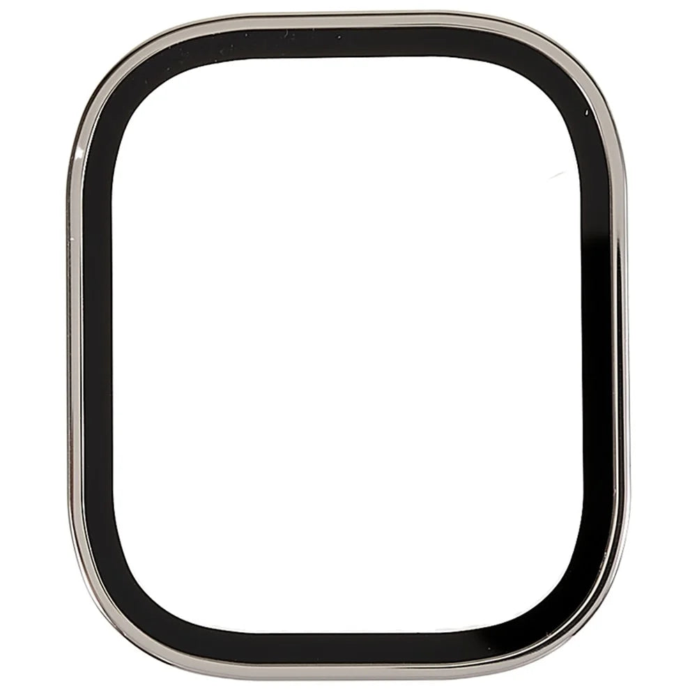 RURIHAI For Apple Watch Ultra 3 / Ultra 2 / Ultra 49mm Watch Screen Protector Titanium Alloy Edge High Aluminum-silicon Glass Screen Film - Gold - 3