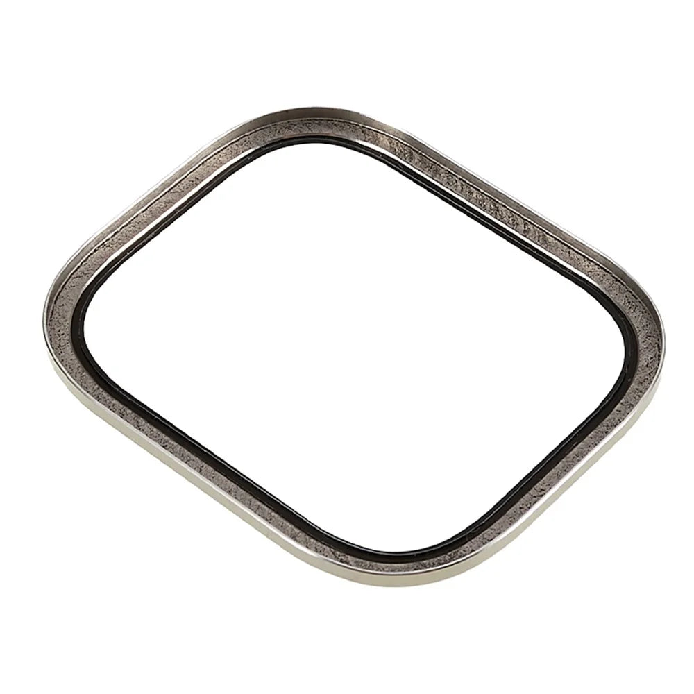 RURIHAI For Apple Watch Ultra 3 / Ultra 2 / Ultra 49mm Watch Screen Protector Titanium Alloy Edge High Aluminum-silicon Glass Screen Film - Gold - 5