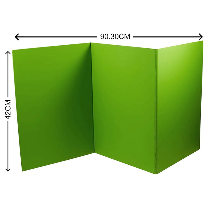 Tri-Fold Light Reflector Board Photography Reflector Cardboard A3 Size Light Diffuser Paperboard (Green and White) - 7