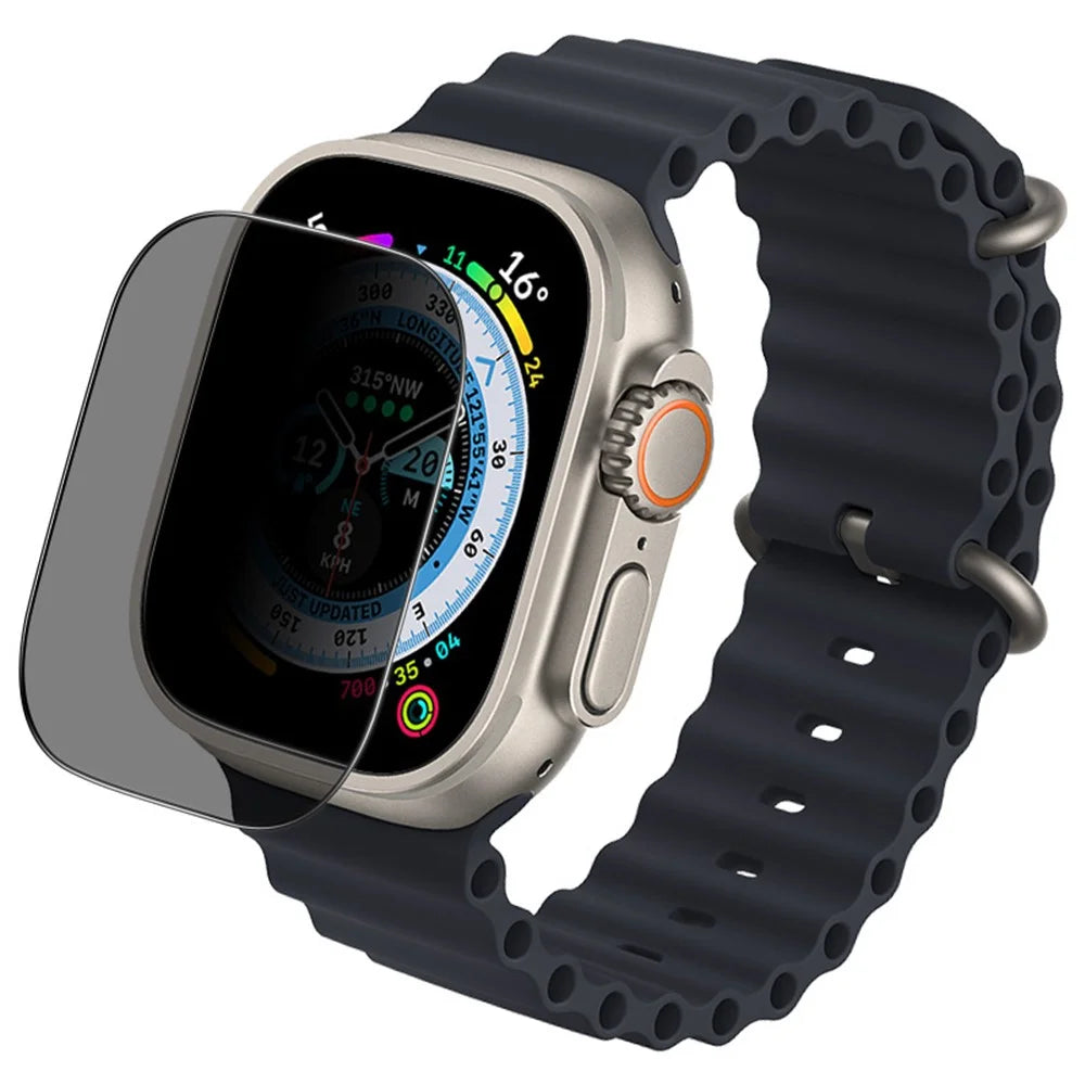 IMAK For Apple Watch Ultra 3 / Ultra 2 / Ultra 49mm Full Coverage Anti-Spy Tempered Glass Protector Anti-Peep Smartwatch Screen Film - 5
