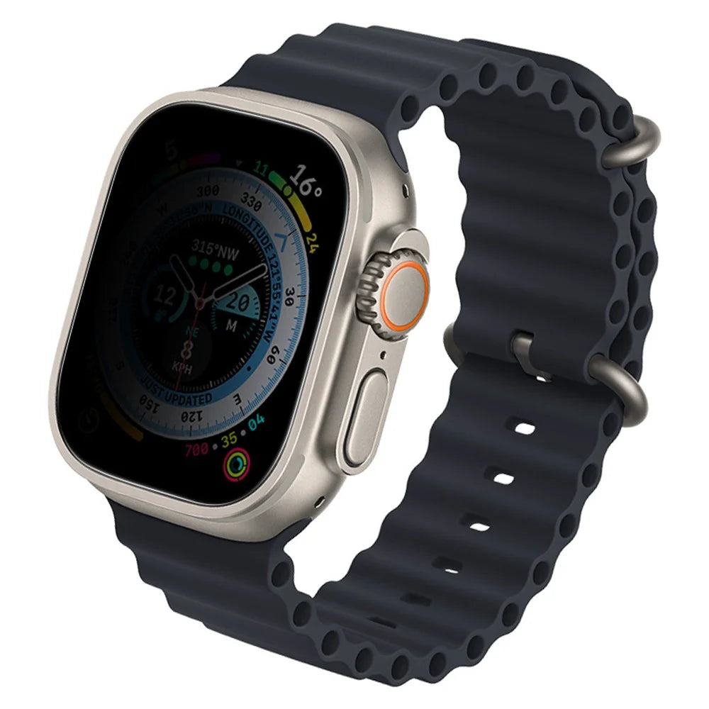 IMAK For Apple Watch Ultra 3 / Ultra 2 / Ultra 49mm Full Coverage Anti-Spy Tempered Glass Protector Anti-Peep Smartwatch Screen Film - 6