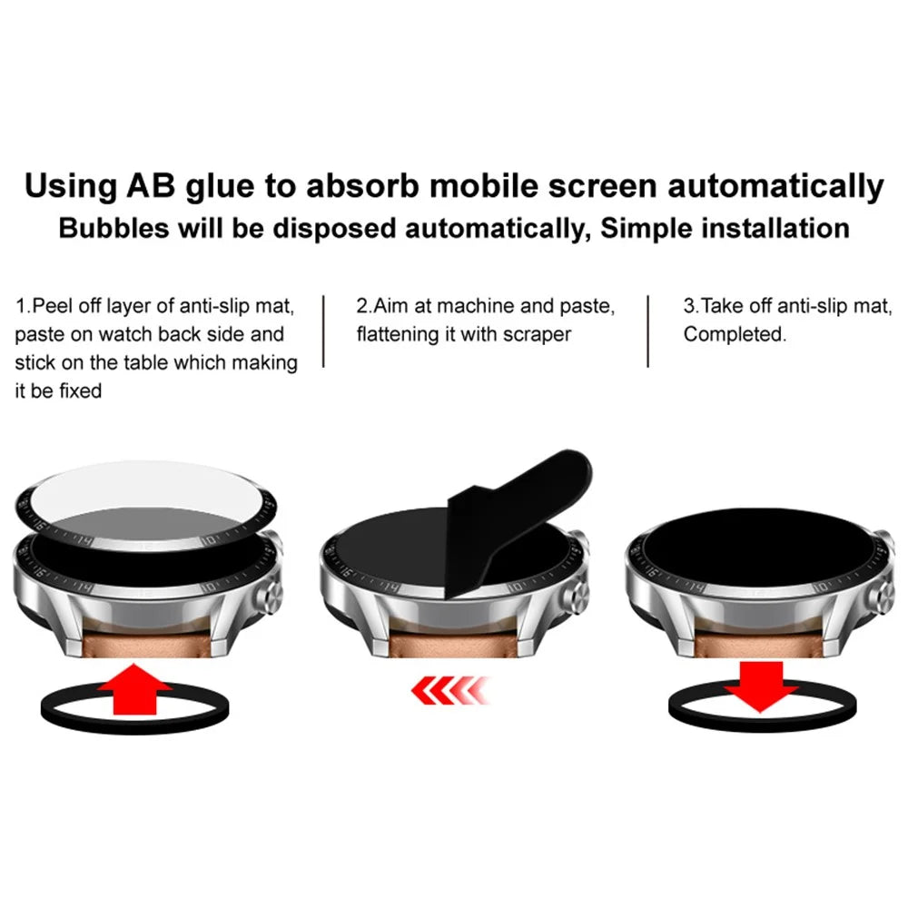 IMAK Screen Protector for Huami Amazfit Falcon Super Clear Flexible PMMA Smartwatch Screen Film - 6