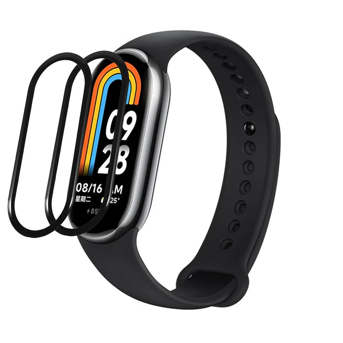 2Pcs / Pack For Xiaomi Smart Band 8 Smartwatch Screen Protector PMMA HD Clear Protector Film - 1
