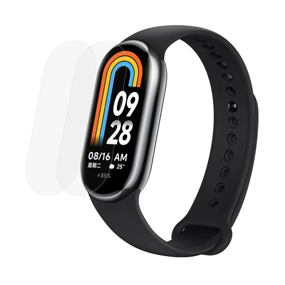 2Pcs / Pack HD Clear Screen Film for Xiaomi Smart Band 8 , Dustproof TPU Smartwatch Screen Protector - 1
