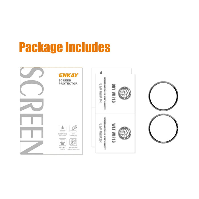 ENKAY HAT PRINCE 2Pcs / Set Anti-Scratch Screen Film for Garmin Forerunner 965 , Soft PC Edge+PMMA 3D Curved Full Screen Protector - 6