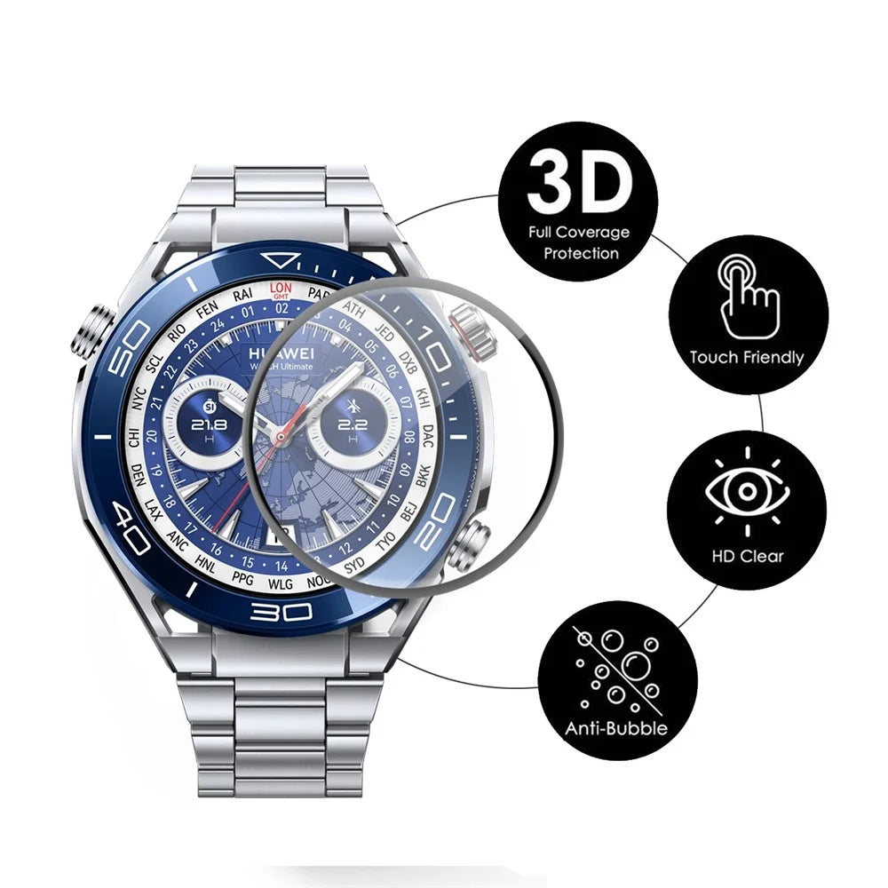 ENKAY HAT PRINCE HD Clear Watch Screen Protector for Huawei Watch Ultimate , 3D Curved Soft PC Edge+PMMA Full Covering Film - 2