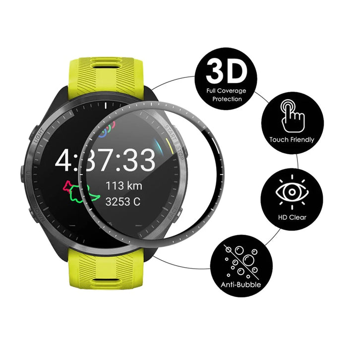 ENKAY HAT PRINCE 5Pcs / Set Screen Film for Garmin Forerunner 965 , HD Clear Soft PC Edge+PMMA 3D Curved Full Screen Protector - 2
