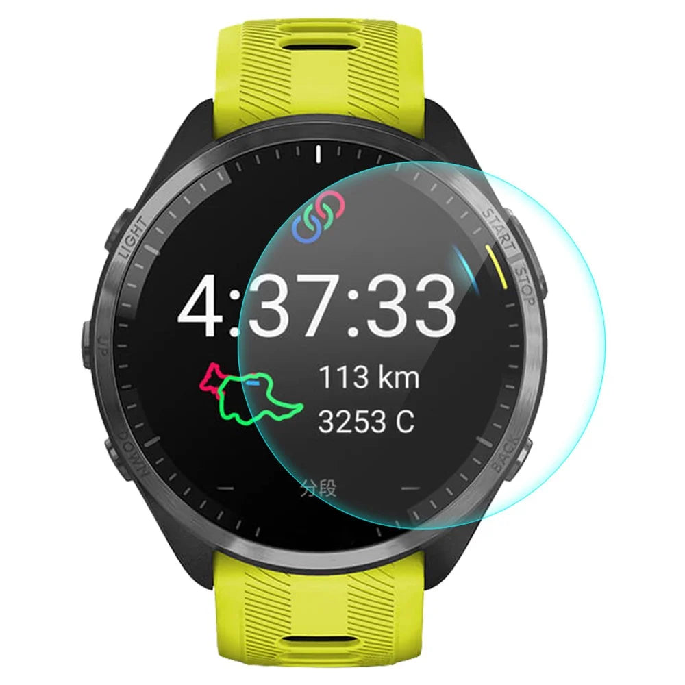 ENKAY HAT PRINCE For Garmin Forerunner 965 High Aluminum-silicon Glass 9H 0.2mm Smartwatch Screen Protector - 1