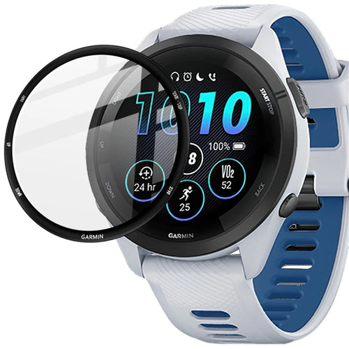 IMAK For Garmin Forerunner 265 Watch Screen Protector Anti-scratch Ultra Clear Tempered Glass Film - 1