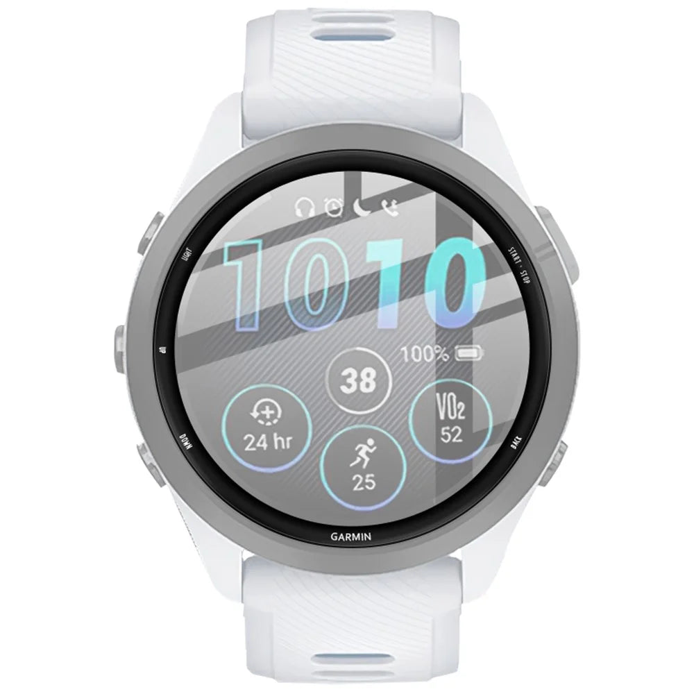 IMAK For Garmin Forerunner 265 Watch Screen Protector Anti-scratch Ultra Clear Tempered Glass Film - 2