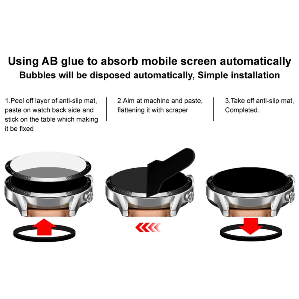 IMAK For Garmin Forerunner 265 Watch Screen Protector Anti-scratch Ultra Clear Tempered Glass Film - 6