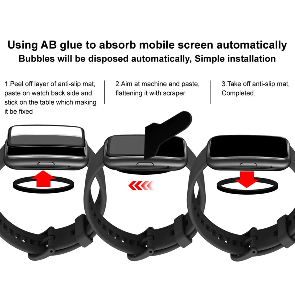 IMAK For Xiaomi Mi Band 7 Tempered Glass Screen Protector Ultra Clear Abrasion Resistant Watch Film - 6
