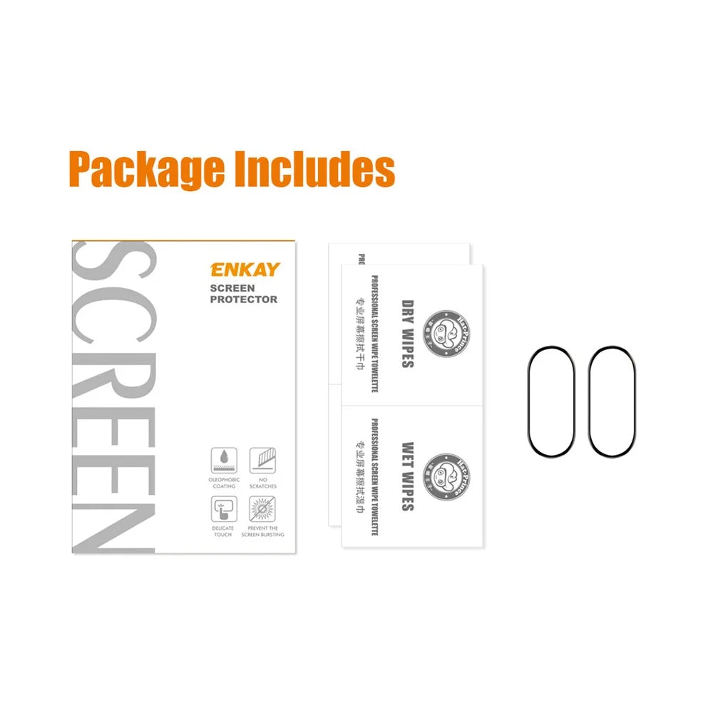 ENKAY HAT PRINCE 2Pcs / Set for Xiaomi Smart Band 8 Watch Screen Film Soft PC Edge+PMMA 3D Curved Full Screen Protector - 7