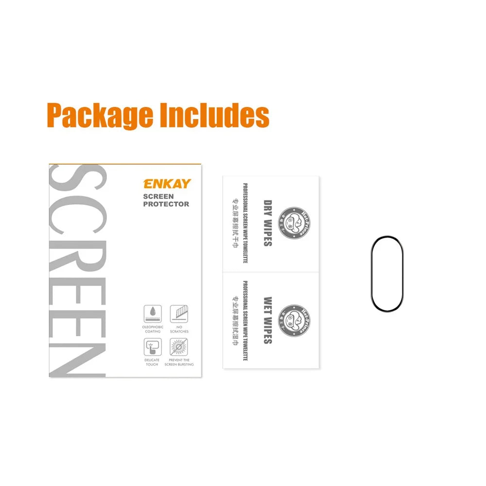 ENKAY HAT PRINCE Screen Protector for Xiaomi Smart Band 8 Soft PC Edge+PMMA 3D Curved HD Clear Full Cover Film - 7