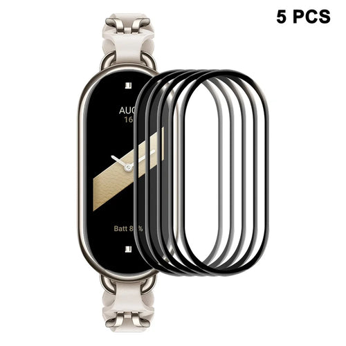 ENKAY HAT PRINCE 5Pcs / Set for Xiaomi Smart Band 8 3D Curved Screen Protector Soft PC Edge+PMMA Full Cover Film - 1