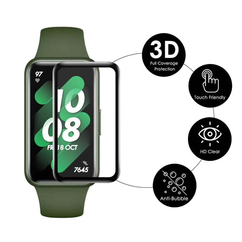ENKAY HAT PRINCE 2Pcs / Set for Huawei Band 8 / Band 8 NFC / Band 9 / Band 9 NFC Watch Screen Protector PMMA 3D Curved Film - 2