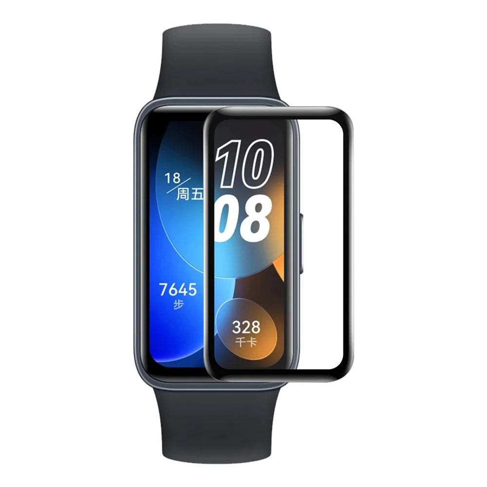ENKAY HAT PRINCE for Huawei Band 8 / Band 8 NFC / Band 9 / Band 9 NFC 3D Curved Watch Full Screen Protector Soft PC Edge+PMMA HD Clear Film - 1