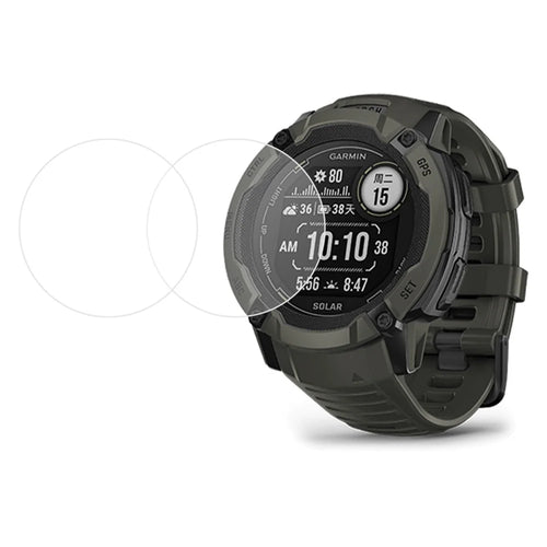 2Pcs / Set For Garmin Instinct 2X Anti-scratch Watch Screen Protector 2.5D Arc Edge HD Tempered Glass Film - 1