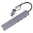 2218TU 8 in 1 USB Hub Adapter USB / Type-C to USB3.0 + 3 USB 2.0 + USB-C + SD / TF + 3.5mm Docking Station - 2