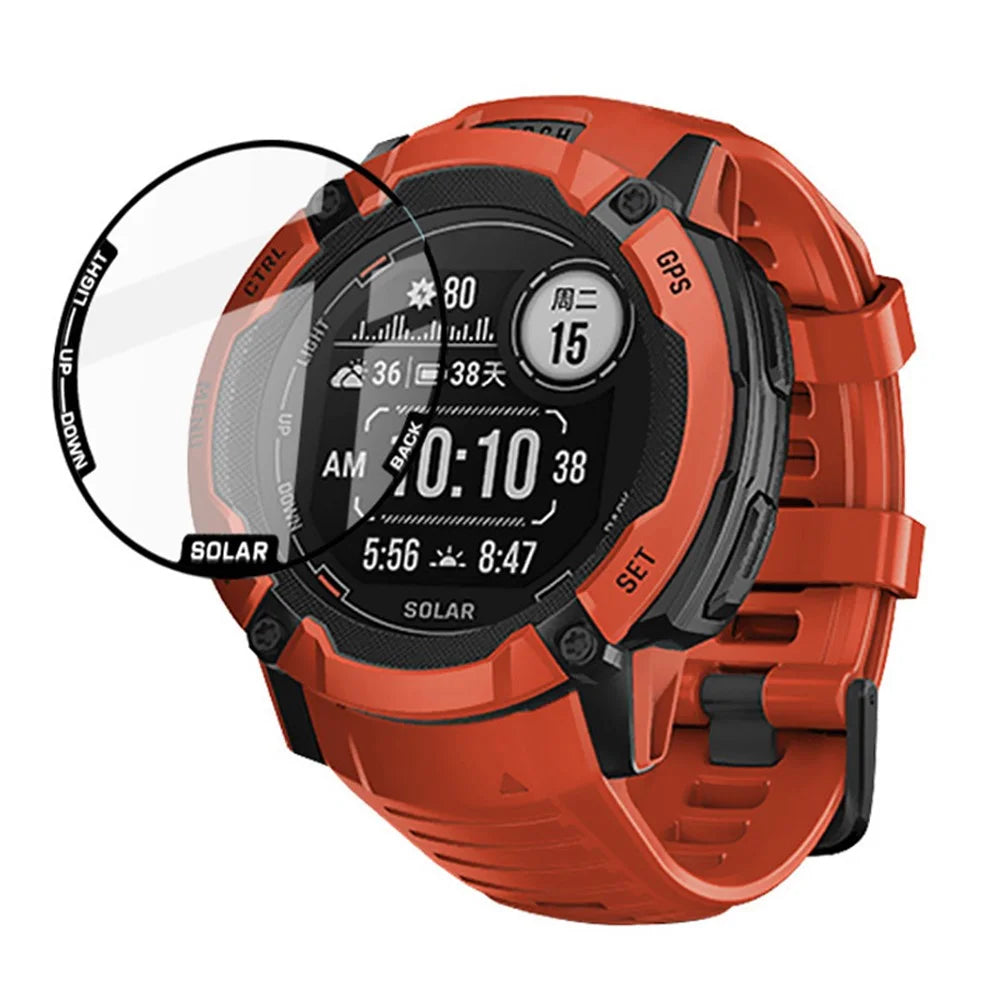 IMAK For Garmin Instinct 2X Tempered Glass Screen Protector Full-Screen Coverage Anti-Scratch Ultra HD Film - 1