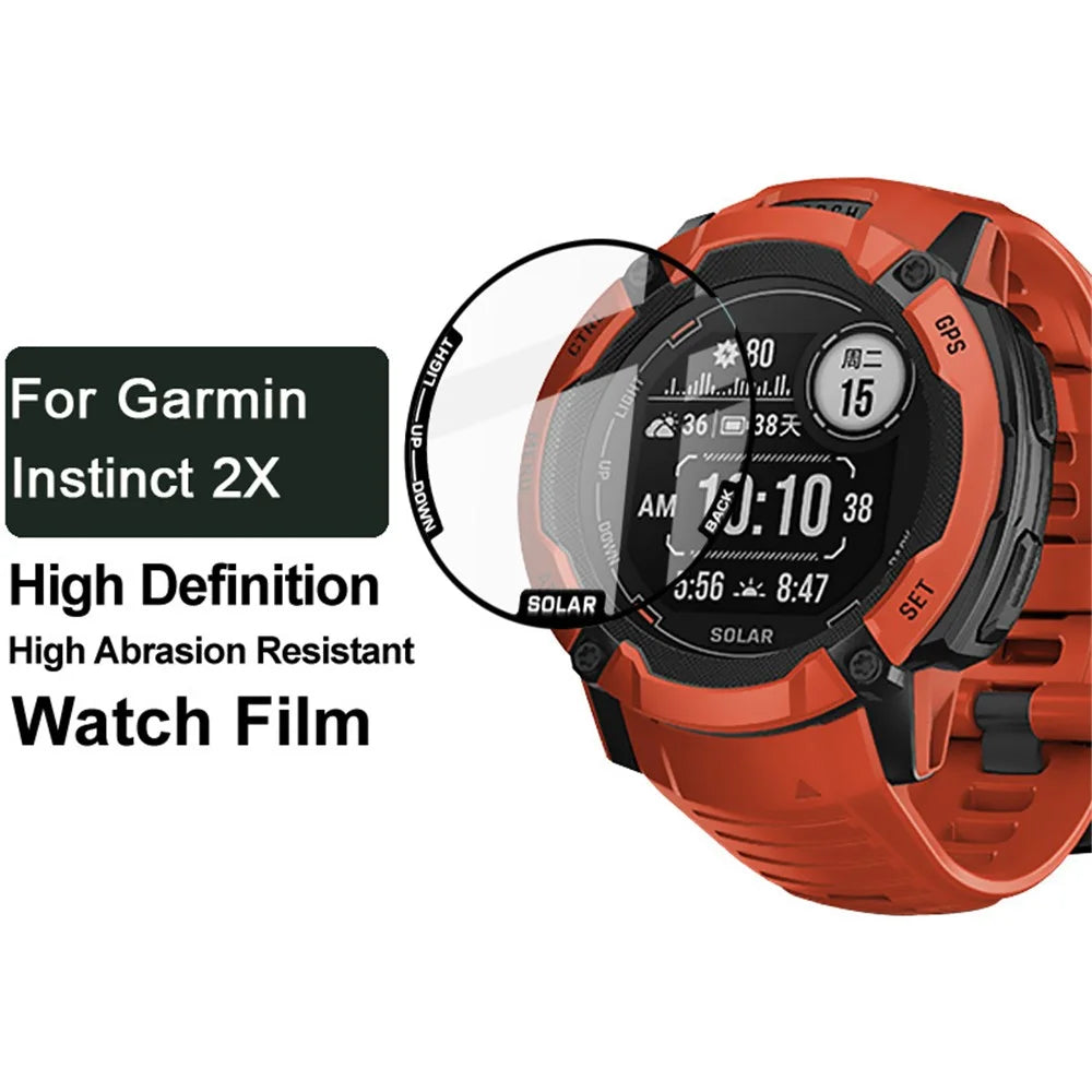 IMAK For Garmin Instinct 2X Tempered Glass Screen Protector Full-Screen Coverage Anti-Scratch Ultra HD Film - 2
