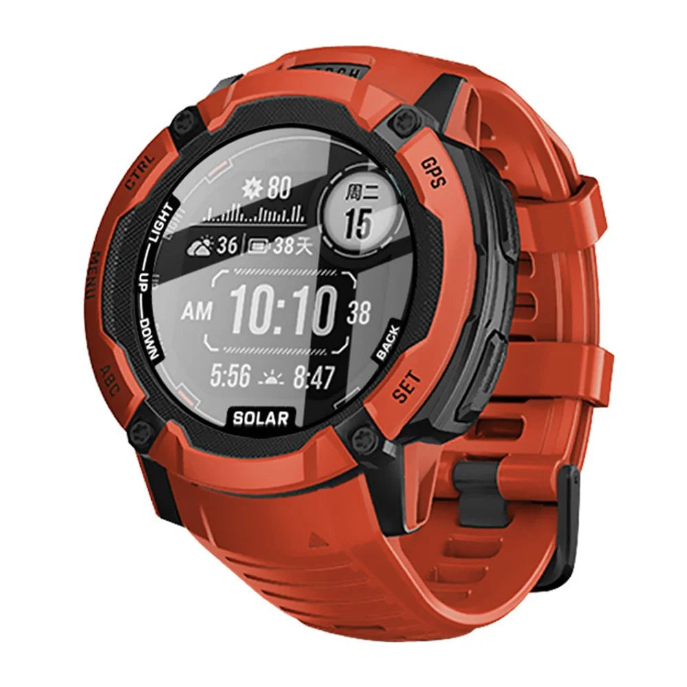 IMAK For Garmin Instinct 2X Tempered Glass Screen Protector Full-Screen Coverage Anti-Scratch Ultra HD Film - 5