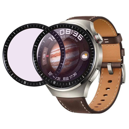 2Pcs / Pack PMMA Screen Protector for Huawei Watch 4 Pro , Purple Light HD Anti-Bubble Soft Film with Scale - 1
