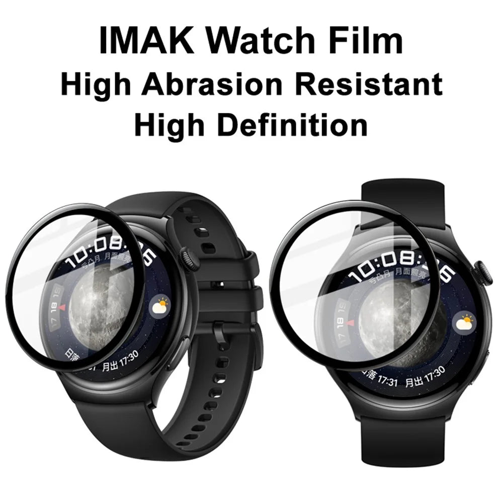 IMAK For Huawei Watch 4 Anti-Dust Ultra Clear Tempered Glass Film Watch Screen Protector - 4
