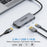 QGEEM UH03-1 3 in 1 Docking Station Multifunction Type-C Hub Adapter USB-C to HD / PD 100W / USB Converter - 2