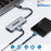QGEEM UH03-1 3 in 1 Docking Station Multifunction Type-C Hub Adapter USB-C to HD / PD 100W / USB Converter - 5