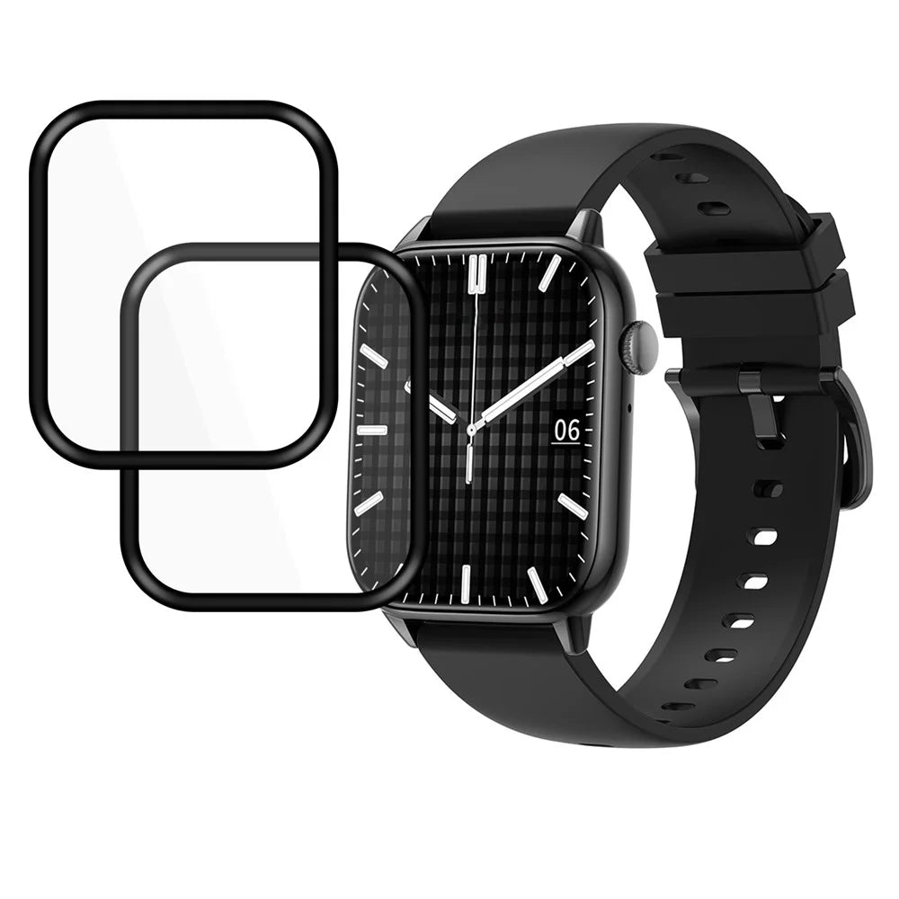 2Pcs / Pack Watch Screen Protector for COLMI C60 Purple Light Soft PMMA Anti-Scratch Film - 1