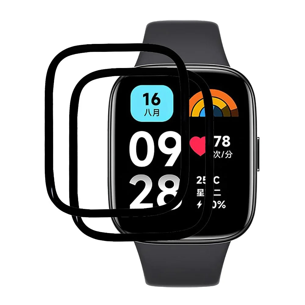 2Pcs / Pack For Xiaomi Redmi Watch 3 Lite / Watch 3 Active Screen Protector Flexible PMMA Crystal Clear Film - 1