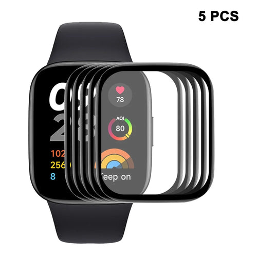 ENKAY HAT PRINCE 5Pcs / Set for Xiaomi Redmi Watch 3 Lite / Watch 3 Active Screen Protector 3D Curved Soft PC Edge+PMMA Full Cover Film - 1