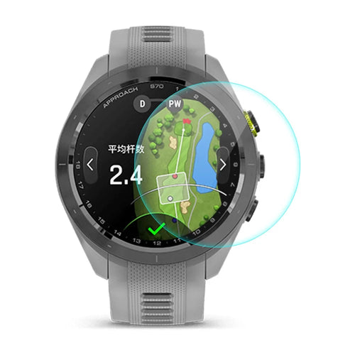 ENKAY HAT PRINCE For Garmin Approach S70 42mm Watch Screen Protector HD 0.2mm High Aluminum-silicon Glass 9H Film - 1
