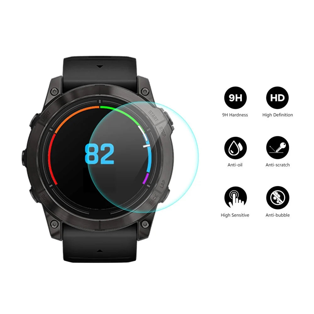 ENKAY HAT PRINCE For Garmin epix Pro (Gen 2) 51mm Screen Protector 0.2mm 9H High Aluminum-silicon Glass Clear Film - 2