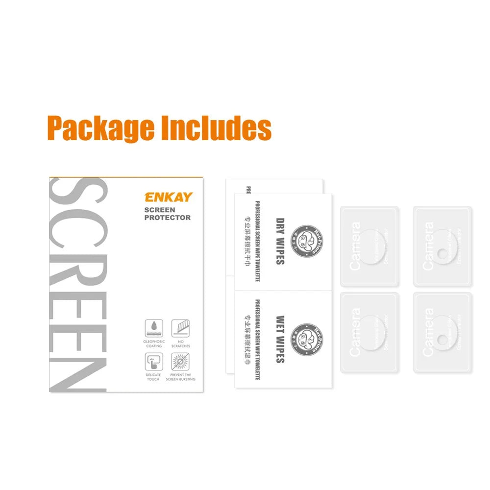 ENKAY HAT PRINCE 2 Set Camera Lens Protector for Honor 90 , HD 0.2mm 9H High Aluminum-silicon Glass Lens Film - 5