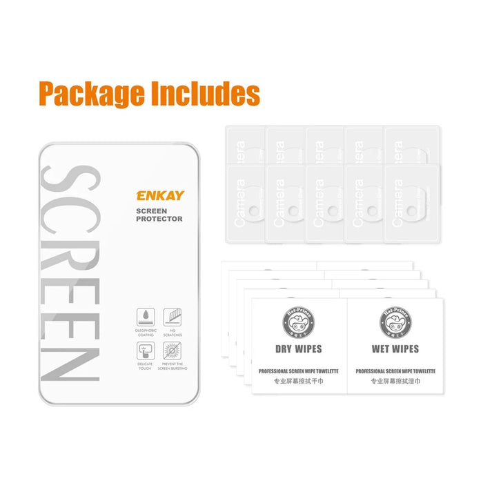 ENKAY HAT PRINCE 5 Set for Honor 90 Pro Camera Lens Protector 0.2mm 9H High Aluminum-silicon Glass Clear Back Lens Film - 6