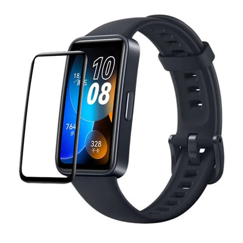 RURIHAI Screen Protector For Huawei Band 8 / Band 8 NFC / Band 9 / Band 9 NFC Anti-Scratch PMMA 3D Curved Full Glue Watch Screen Film - 1
