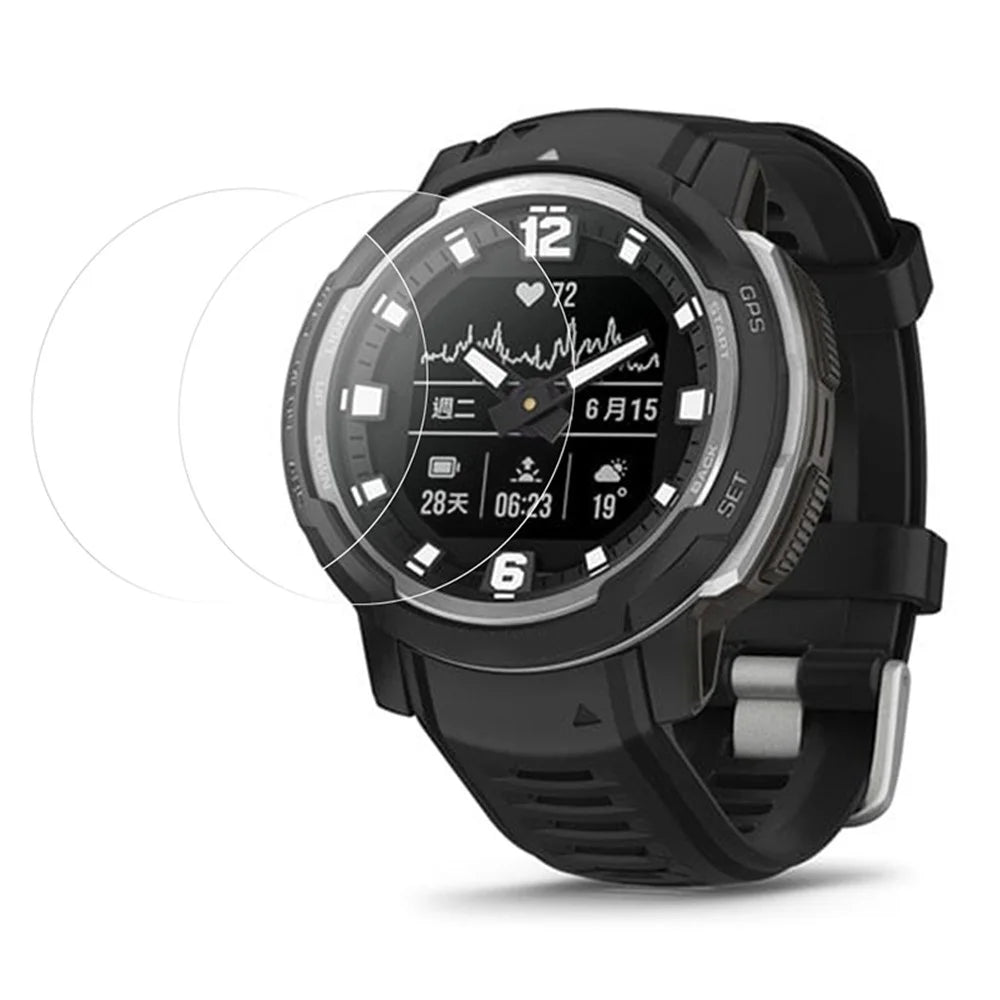 2Pcs / Pack For Garmin Instinct Crossover TPU Watch Screen Protector Anti-scratch Watch Screen Film - 1