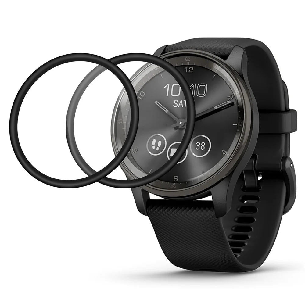 2Pcs / Pack For Garmin vivomove Trend Watch Screen Protector Anti-scratch PMMA Watch Screen Film - 1