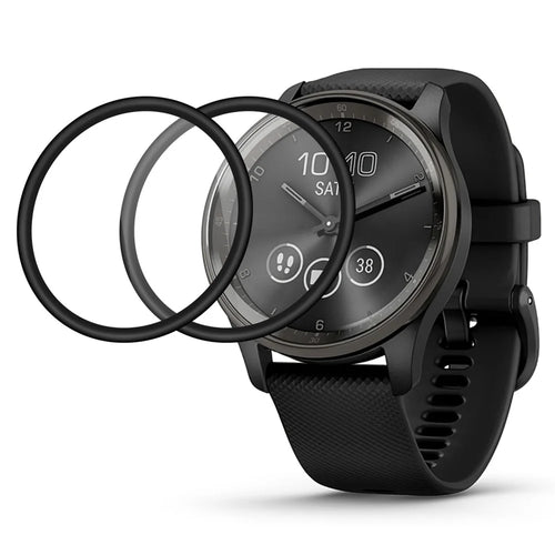 2Pcs / Pack For Garmin vivomove Trend Watch Screen Protector Anti-scratch PMMA Watch Screen Film - 1