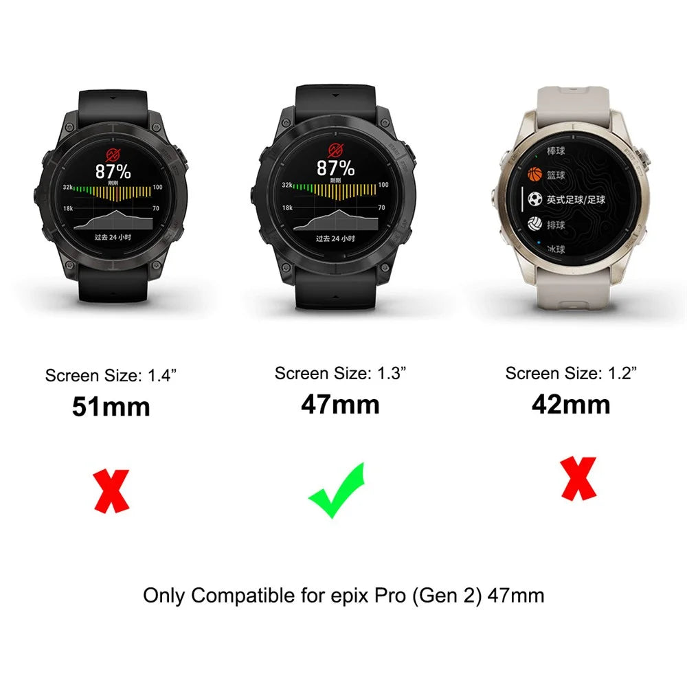 ENKAY HAT PRINCE 2Pcs  /  Set for Garmin epix Pro (Gen 2) 47mm Full Cover Watch Screen Film 3D Curved Soft PC Edge+PMMA Screen Protector - 6