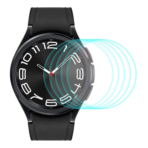 ENKAY HAT PRINCE 5PCS High Aluminum-silicon Glass Film for Samsung Galaxy Watch6 Classic 43mm , 0.2mm 9H Anti-scratch Screen Protector - 1