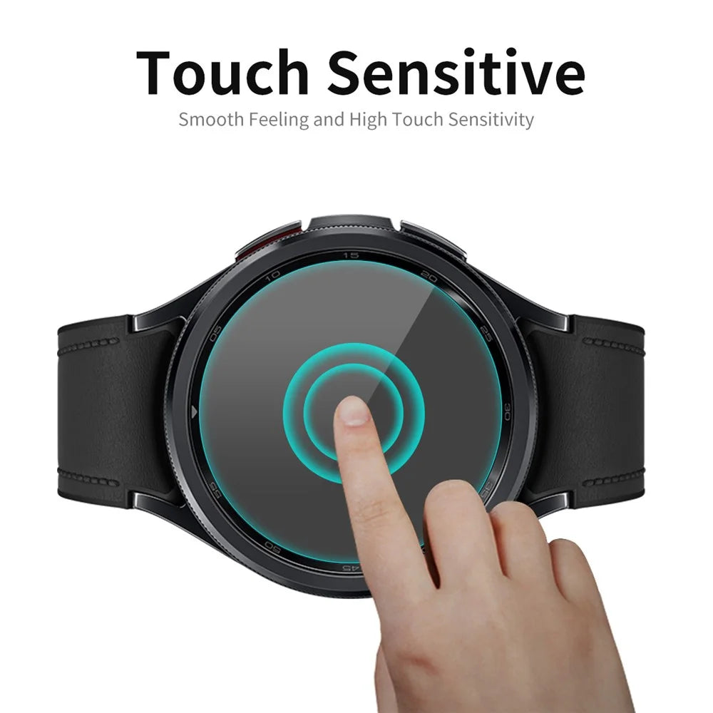 ENKAY HAT PRINCE Watch Film for Samsung Galaxy Watch6 Classic 43mm , 0.2mm 9H Clear High Aluminum-silicon Glass Screen Protector - 3