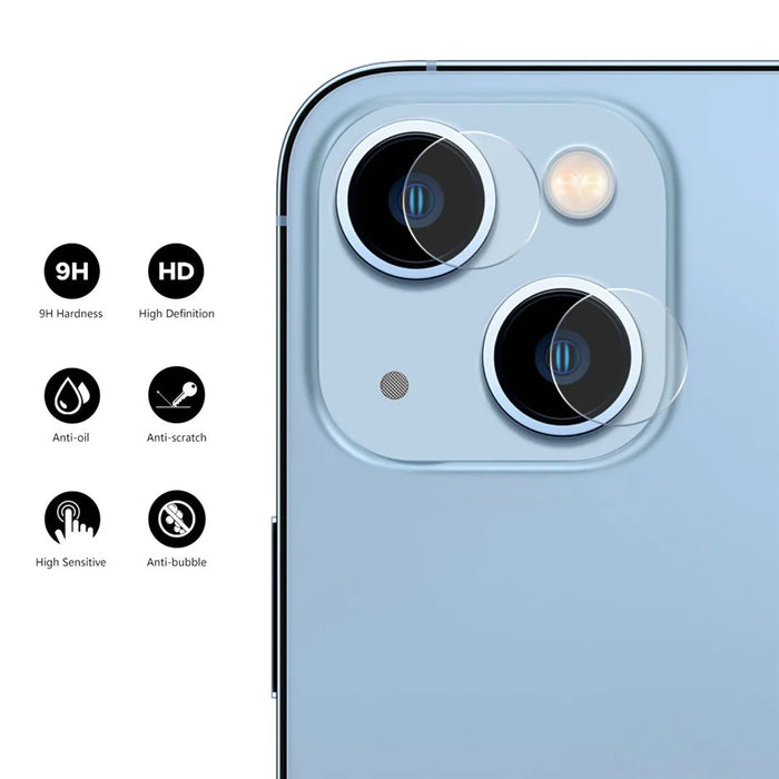ENKAY HAT PRINCE 2 Group / Set For iPhone 15 / 15 Plus 0.2mm 9H Film High Aluminum-silicon Glass Back Camera Lens Protector (2Pcs / Group) - 2