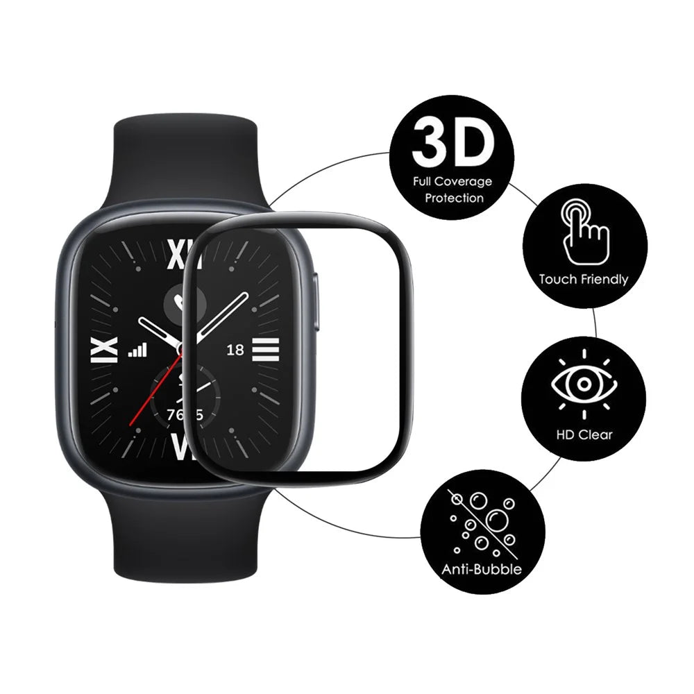 ENKAY HAT PRINCE 2Pcs  /  Set for Honor Watch 4 Screen Film 3D Curved Soft PC Edge+PMMA Full Cover Screen Protector - 2