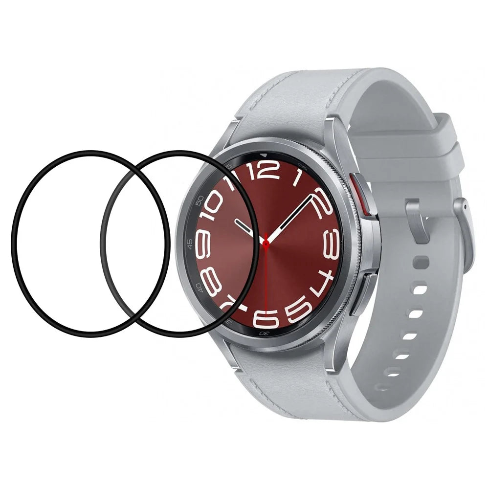 2Pcs / Pack For Samsung Galaxy Watch6 Classic 47mm / Watch Ultra (2025) 47mm / Ultra 47mm PMMA Screen Protector Crystal Clear Watch Screen Film - 1